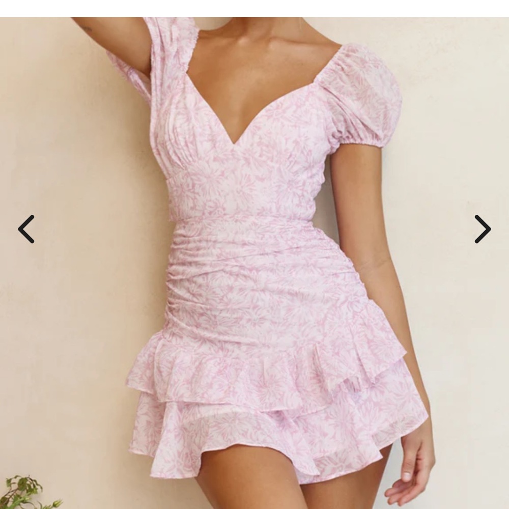 Selfie Leslie Pink Floral Dress